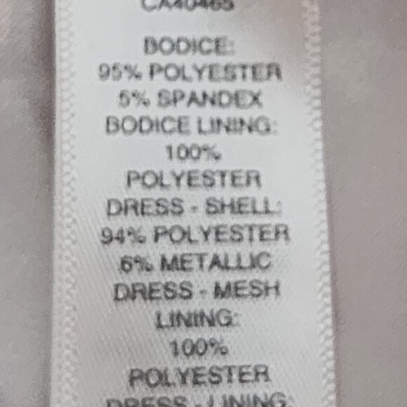 The Childrens Place White Gold Sparkle Pink Stripe Fit & Flare Lined Dress 9-12M - Picture 15 of 16